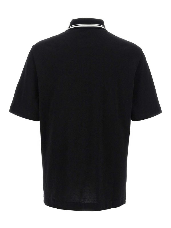 DOLCE & GABBANA: polo online - Polo con ricamo logo