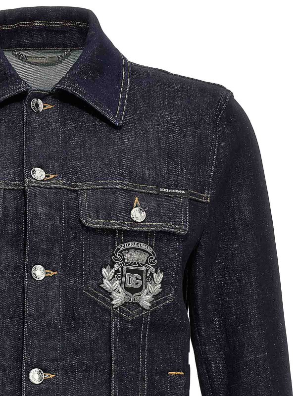 The Best Shops DOLCE & GABBANA: denim jacket - Logo Denim Jacket