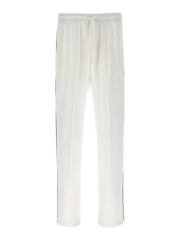 DOLCE & GABBANA: casual trousers - Silk Pants
