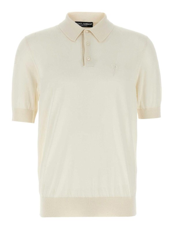 DOLCE & GABBANA: ポロシャツ - ポロシャツ - 白