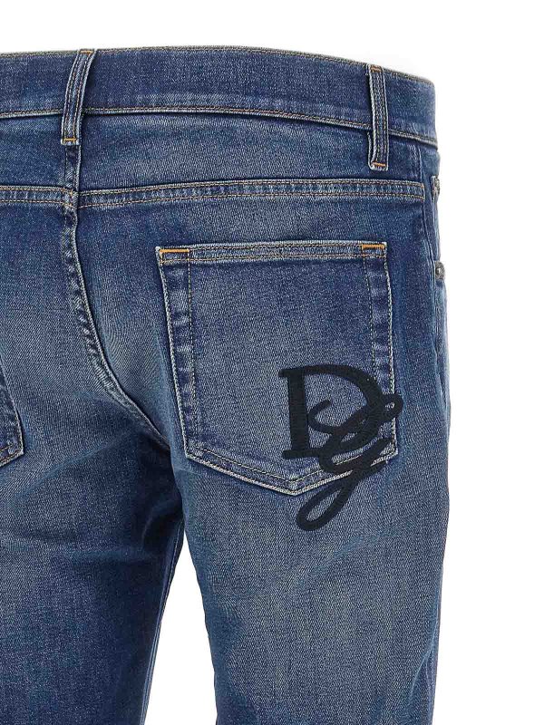 ブーツカットジーンズ - ブルー shop online: DOLCE & GABBANA