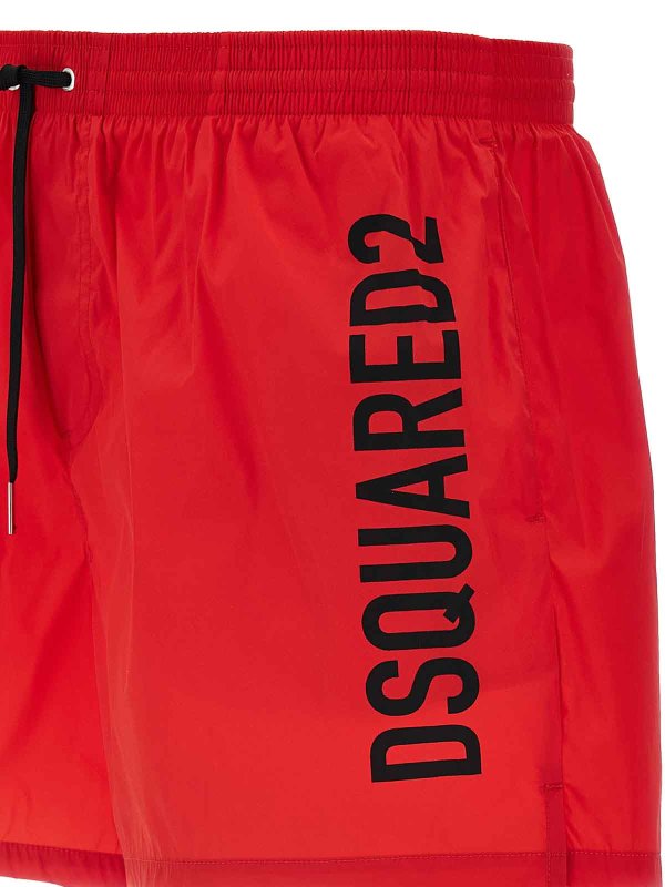 The Best Shops DSQUARED2: Shorts de bain - Short De Bain - Rouge