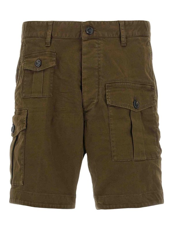 DSQUARED2: Hosen Shorts - Shorts - Grün