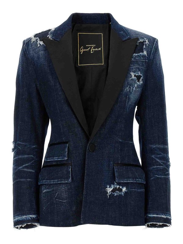 DSQUARED2: blazers - Tuxedo Blazer