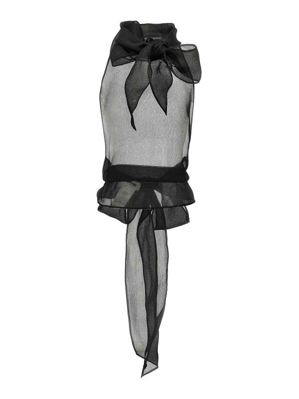 DSQUARED2: Tops & Tank tops - Couture Bow Top