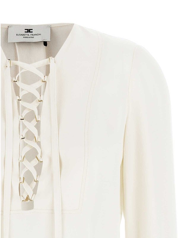 The Best Shops ELISABETTA FRANCHI: ブラウス - ブラウス - 白