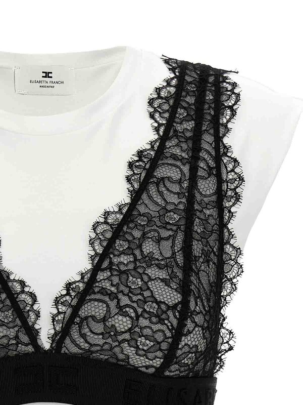 The Best Shops ELISABETTA FRANCHI: Camisetas - Camiseta - Blanco