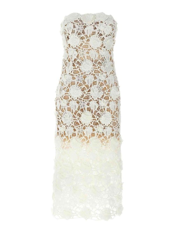 ERMANNO SCERVINO: knee length dresses - Macram Lace Dress