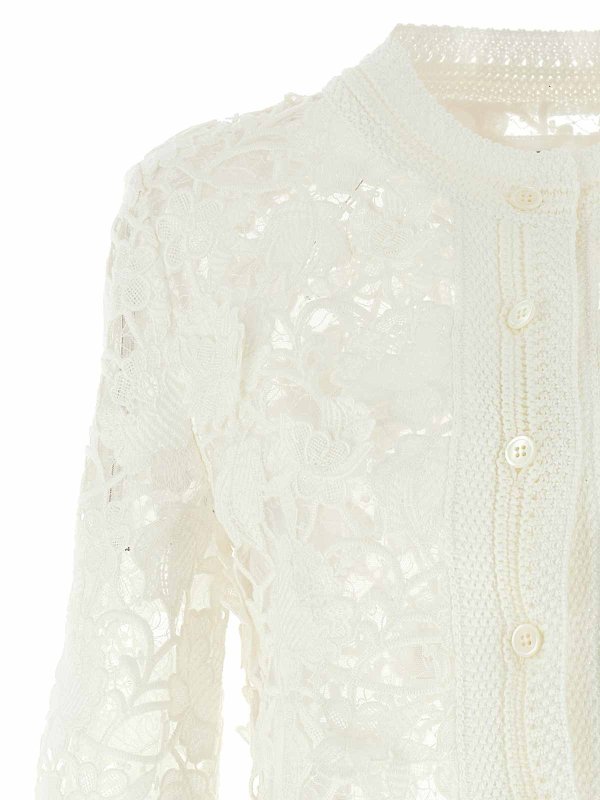 The Best Shops ERMANNO SCERVINO: Cardigans - Cardigan - Weiß