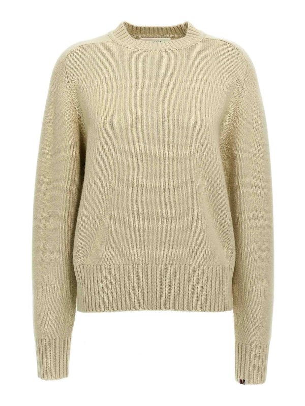 EXTREME CASHMERE: Strickpullover mit Rundhalsausschnitt - Rundhalspullover - Beige