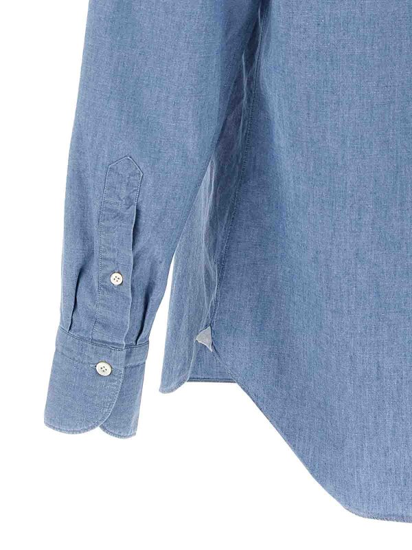 シャツ - ブルー shop online: FINAMORE 1925