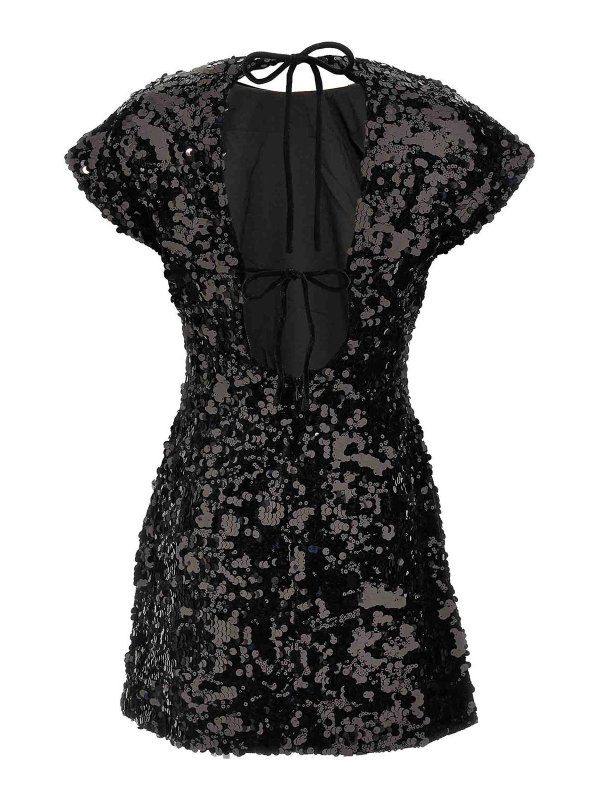 GANNI: Robe de cocktail online - Robe Courte - Noir