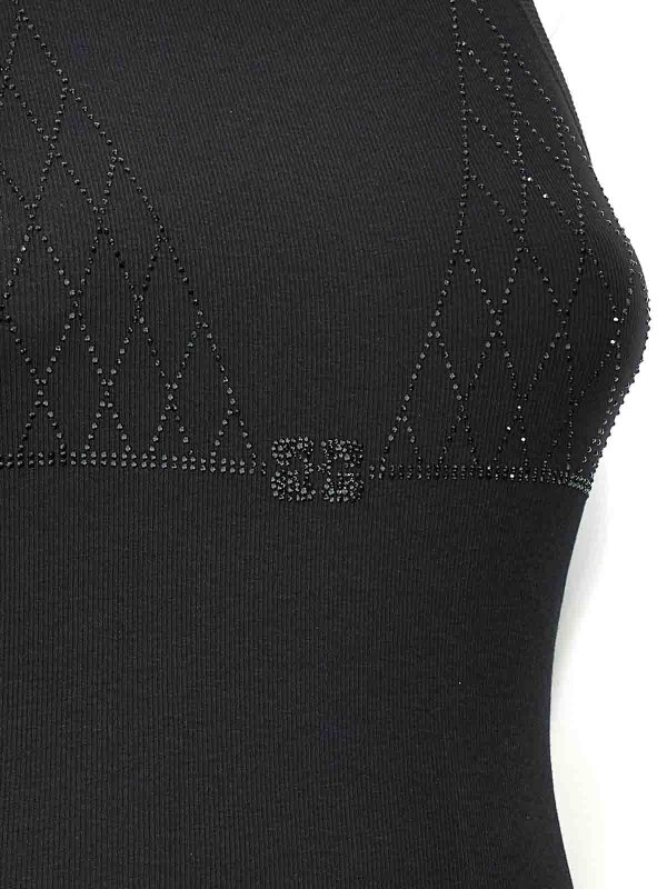 Rhinestone Tank Top shop online: GANNI