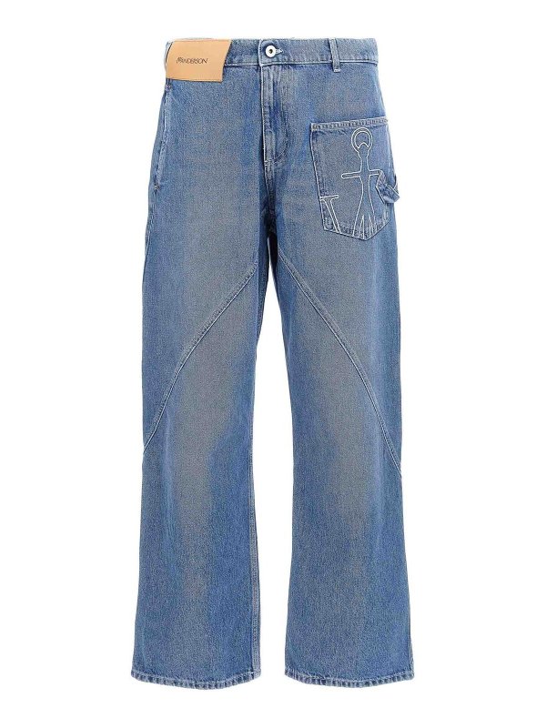 J.W. ANDERSON: bootcut jeans - Twisted Workwear Jeans