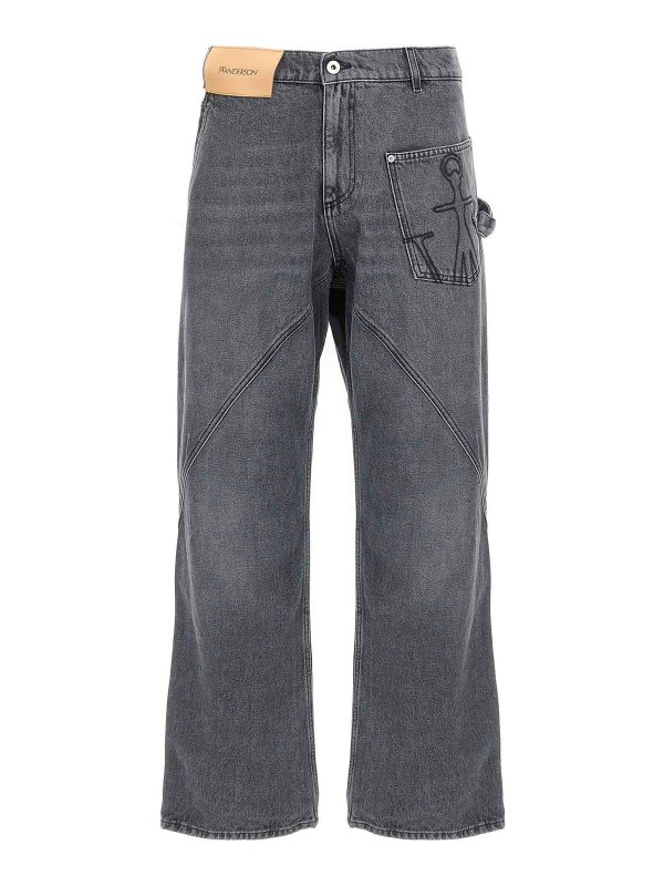 J.W. ANDERSON: bootcut jeans - Twisted Workwear Jeans