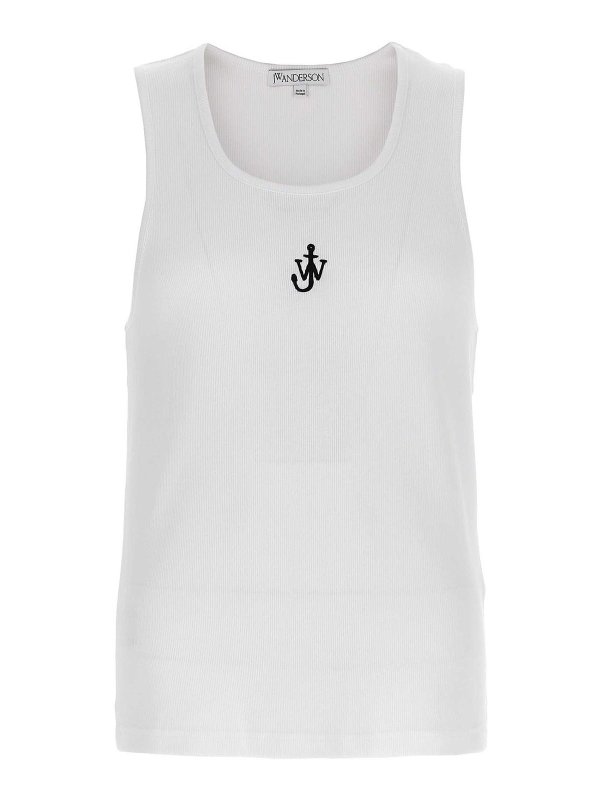 J.W. ANDERSON: Tops & Débardeurs - Top - Blanc