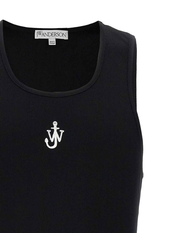 The Best Shops J.W. ANDERSON: Tops & Tank tops - Anchor Embroidery Top