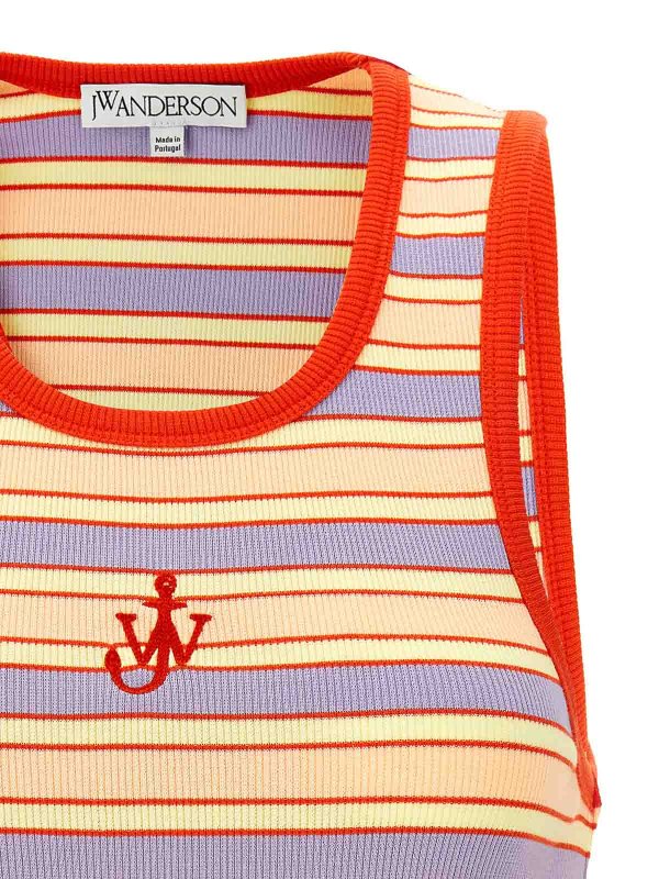 The Best Shops J.W. ANDERSON: Tops & Tank tops - Logo Ribbed Tank Top