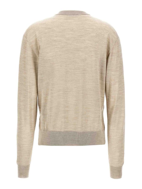 JIL SANDER: maglia collo rotondo online - Maglia asimmetrica