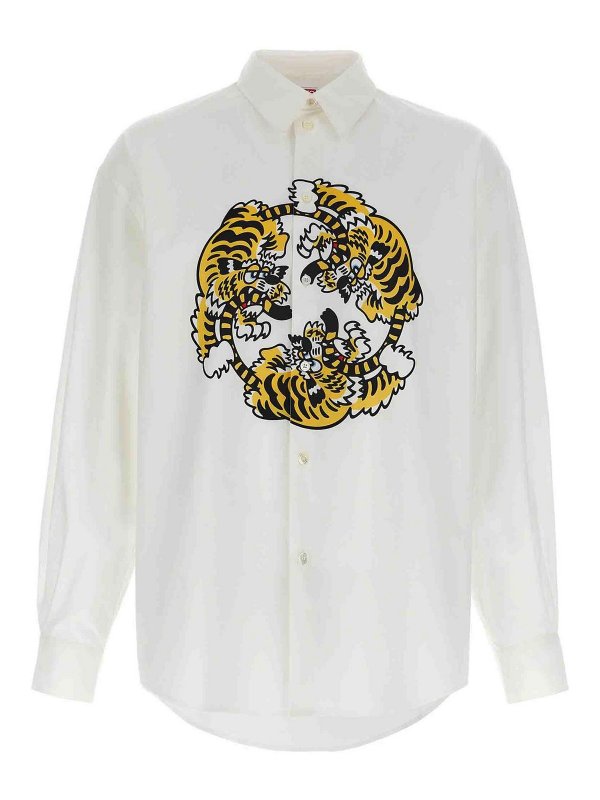 KENZO: シャツ - シャツ - 白