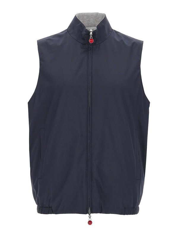 KITON: Chalecos - Chaleco - Azul