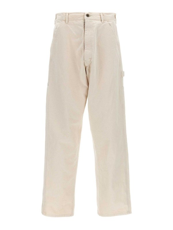 Maison Margiela: Bootcut - Bootcut Jeans - Beige