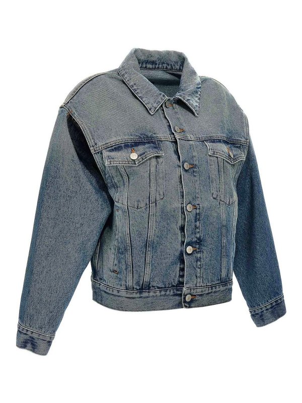 The Best Shops MM6 MAISON MARGIELA: Chaquetas denim - Chaqueta Vaquera - Azul