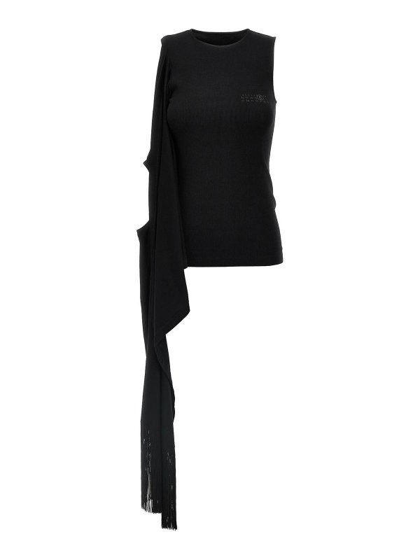 MM6 MAISON MARGIELA: Tops & Débardeurs - Top - Noir