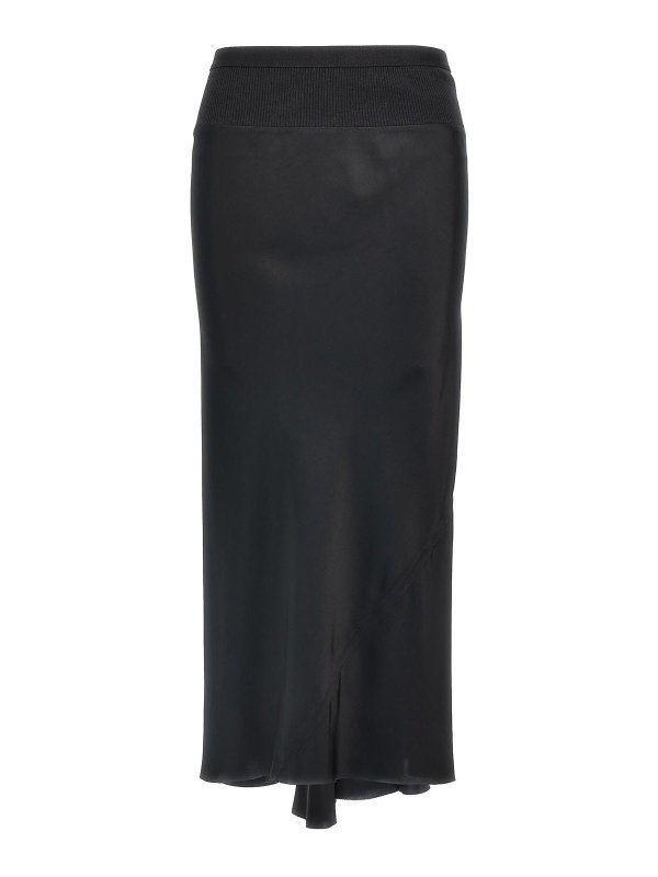 RICK OWENS: Knielange und Midi Röcke - Midirock - Schwarz