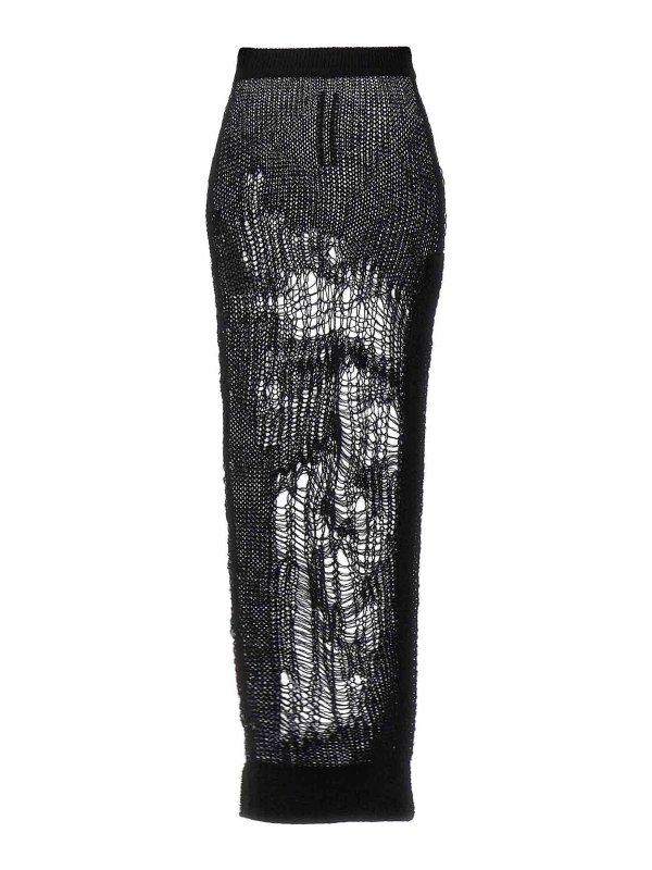RICK OWENS: Knee length skirts & Midi - Spider Ziggy Skirt