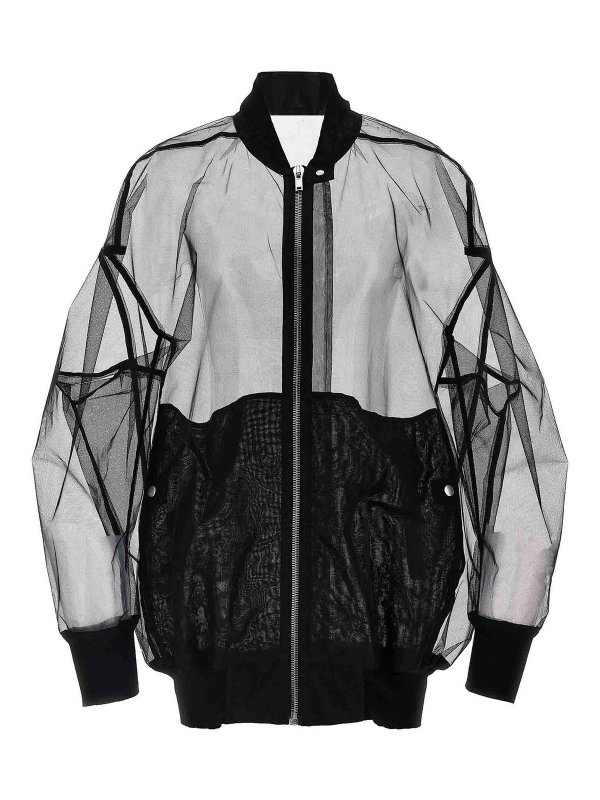 RICK OWENS: ボンバージャケット - ボンバージャケット - 黒