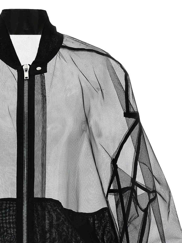 The Best Shops RICK OWENS: ボンバージャケット - ボンバージャケット - 黒