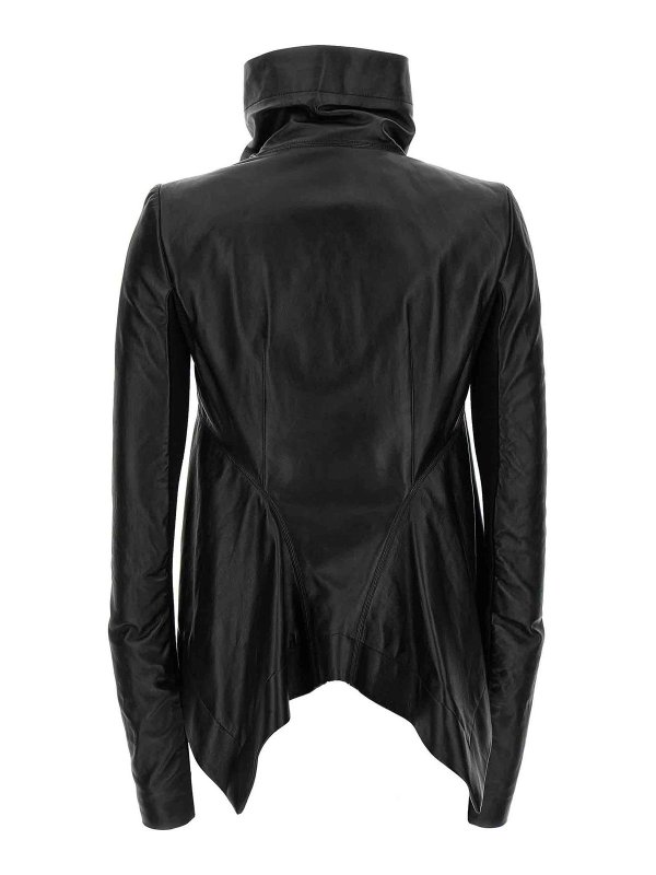 RICK OWENS: leather jacket online - Naska Biker Jacket