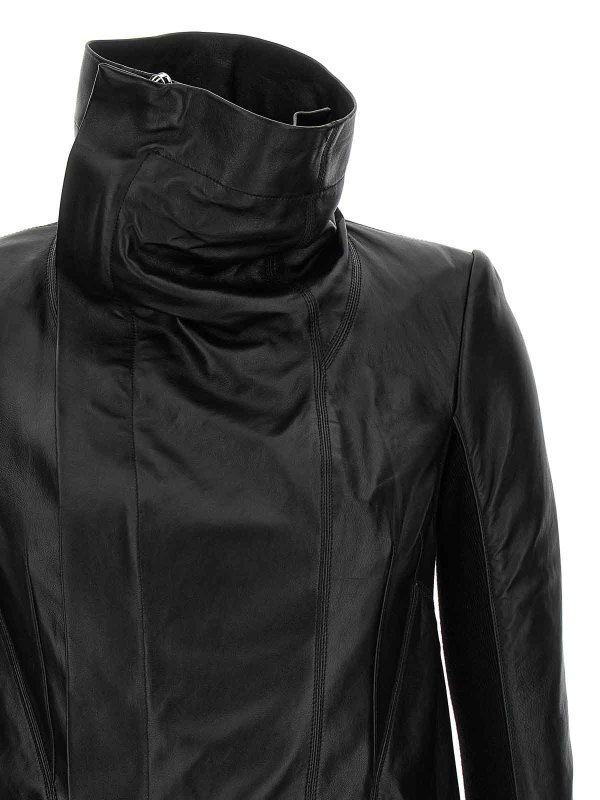 The Best Shops RICK OWENS: leather jacket - Naska Biker Jacket