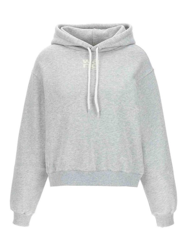 T BY ALEXANDER WANG: Felpe e maglie - Felpa con cappuccio essenziale in spugna