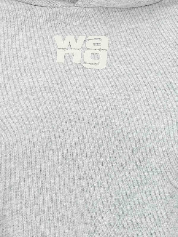 Felpa con cappuccio essenziale in spugna shop online: T BY ALEXANDER WANG