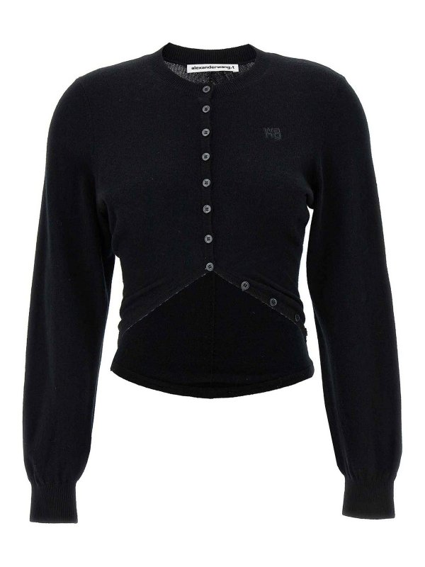 T BY ALEXANDER WANG: Cárdigans - Cárdigan - Negro