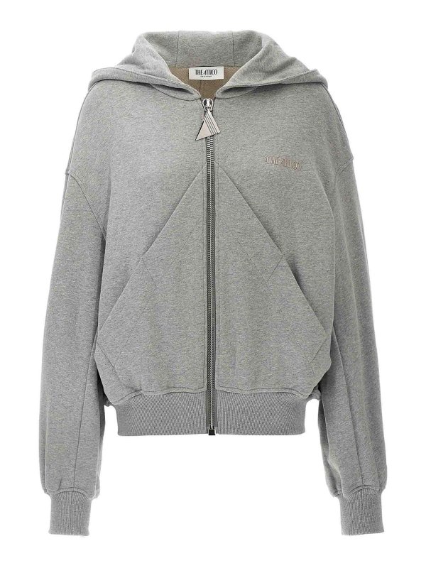 The Attico: スウェット＆セーター - スウェットシャツ/セーター - グレー