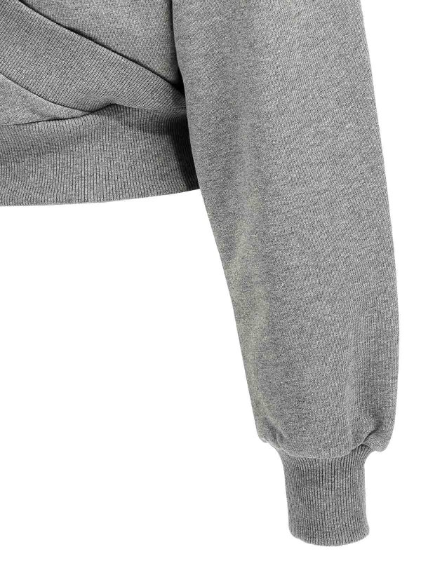 Crossed Logo Sweatshirt shop online: The Attico