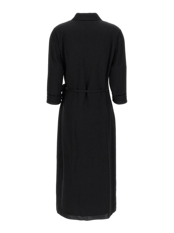 Theory: knee length dresses online - Silk Shirt Dress
