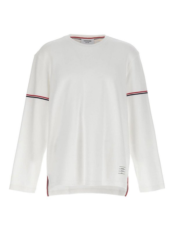 THOM BROWNE: T-shirts - T-Shirt - Weiß