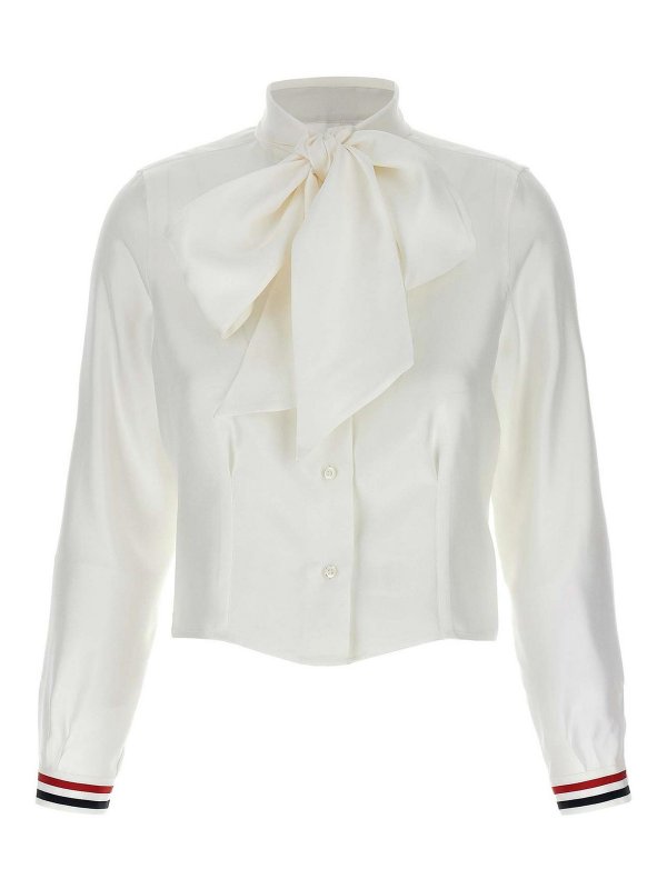 THOM BROWNE: camicie - Camicia di seta