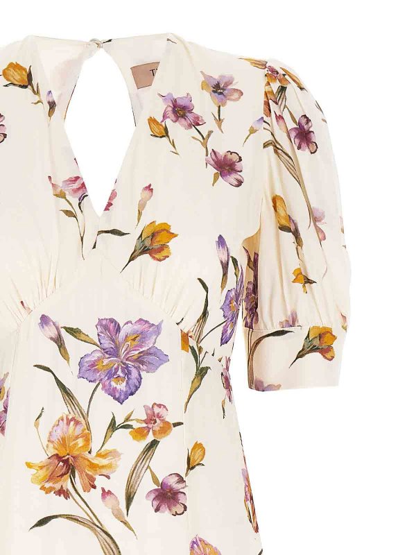 The Best Shops TWINSET: Vestidos media pierna - Vestido Midi - Blanco