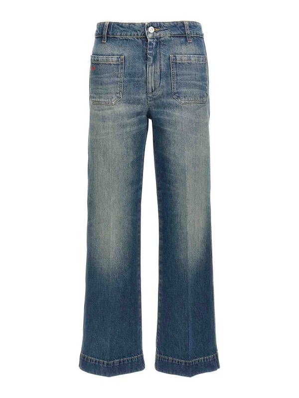VICTORIA BECKHAM: Jeans évasés - Jean Bootcut - Bleu