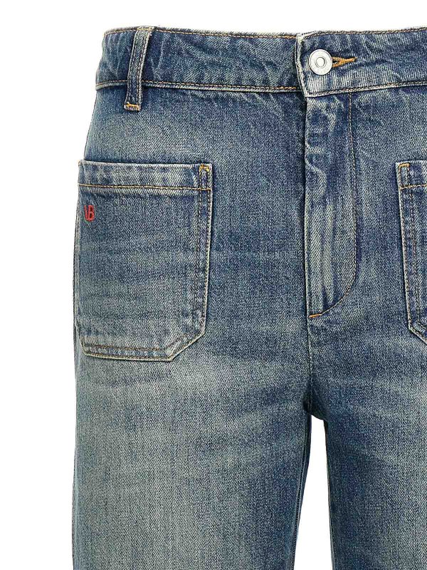 The Best Shops VICTORIA BECKHAM: Jeans évasés - Jean Bootcut - Bleu