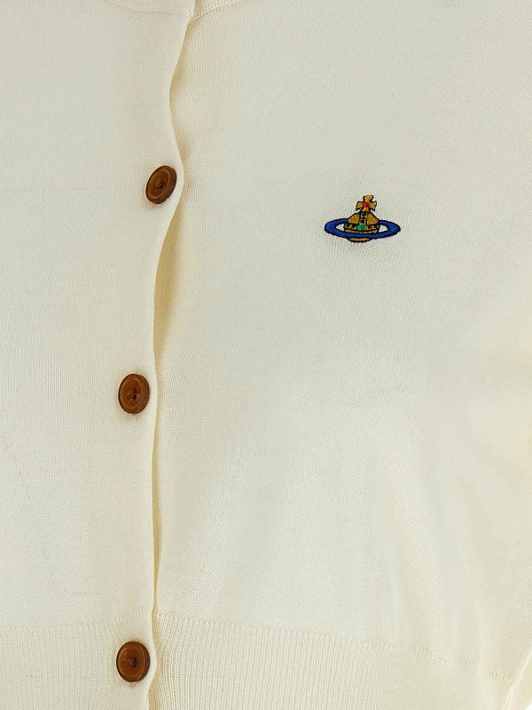 カーディガン - 白 shop online: VIVIENNE WESTWOOD