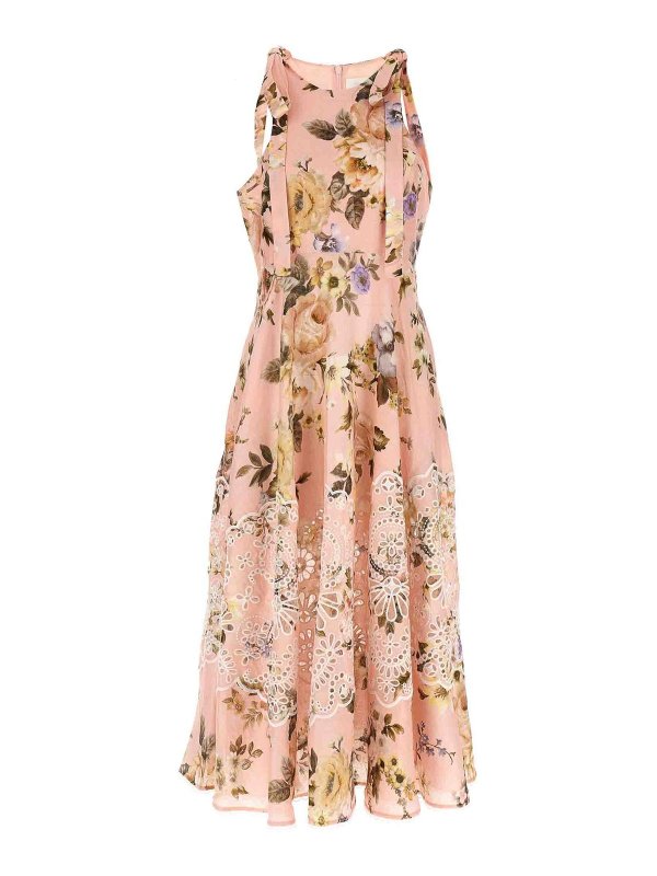 ZIMMERMANN: ニーレングスドレス - 膝丈ドレス - ヌードカラー