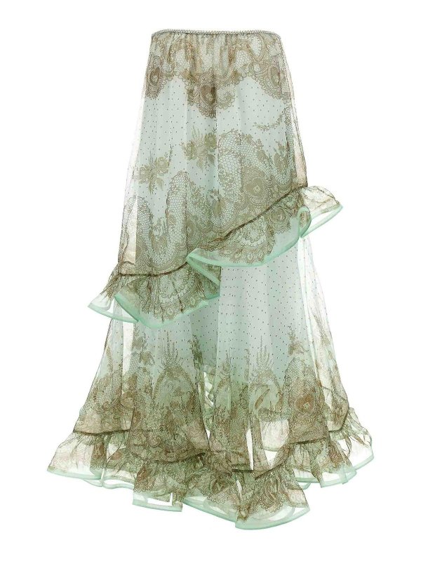 ZIMMERMANN: ロングシャツ online - ロングスカート - 緑