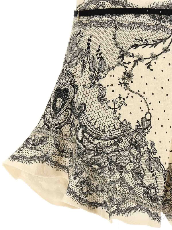 ショートパンツ - 白 shop online: ZIMMERMANN