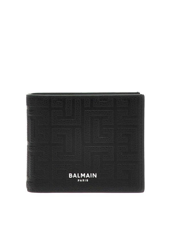 Balmain: 財布＆ポーチ - 財布 - 黒
